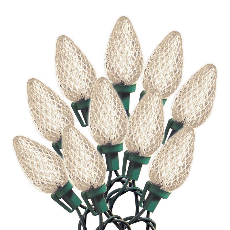 Celebrations LED C9 Faceted Christmas Lights