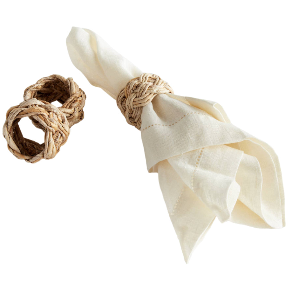 Napa Natural Abaca French-Braid Napkin Ring