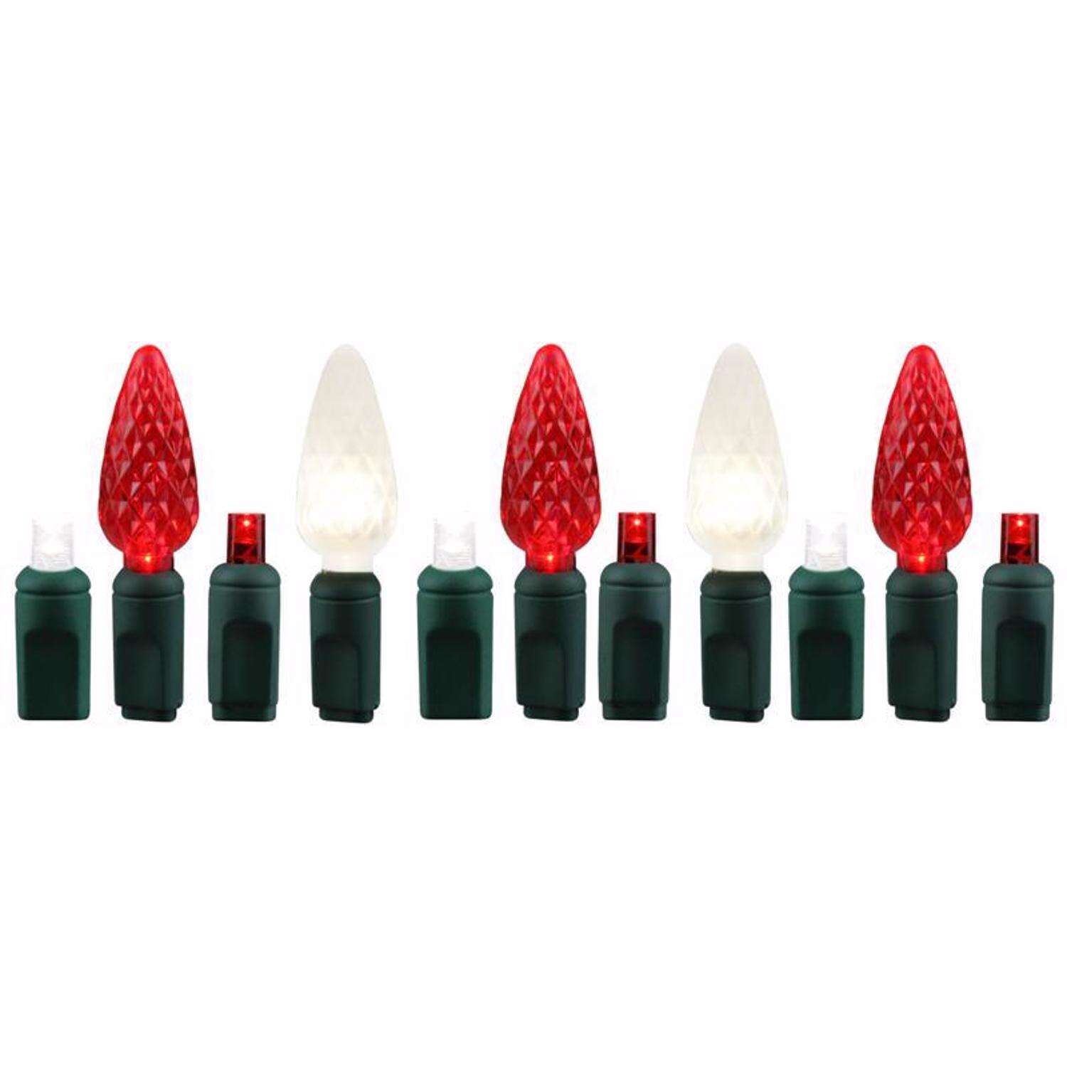 Celebrations Platinum LED C6 Duet Christmas Lights - 24.5' (50 Lights)