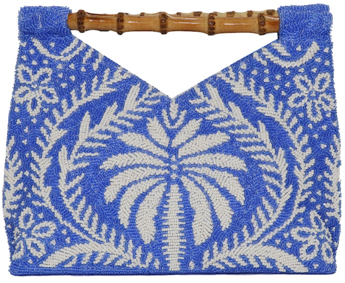 Tiana Designs Handmade Beaded Purses (Bamboo Handle) - 6.5" x 9"