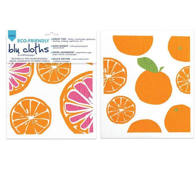 RockFlowerPaper Blu Cloth Biodegradable Sponges - 2 pc.