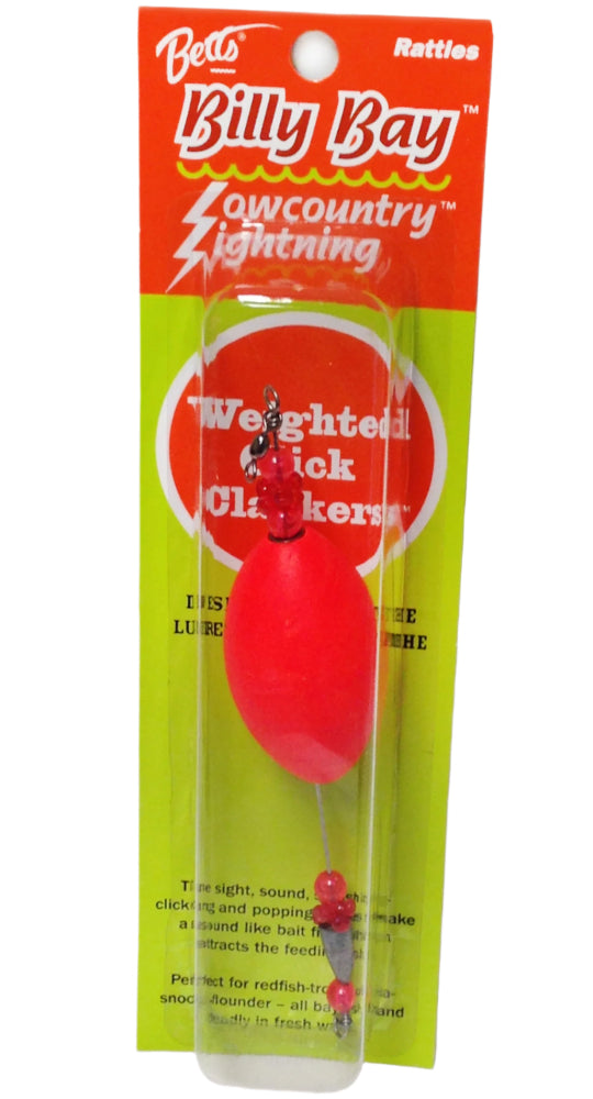 clacker fishing lure Betts Billy Bay Lowcountry Lightning Weighted Click-Clacker Rigs