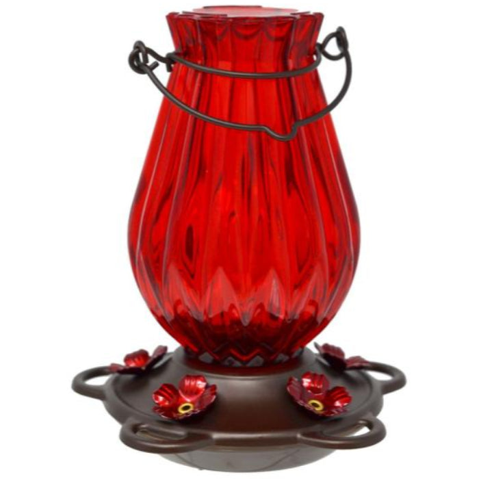 Backyard Essentials Ruby Glass Hummingbird Feeders