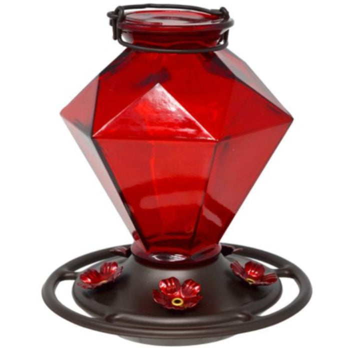 Backyard Essentials Ruby Glass Hummingbird Feeders