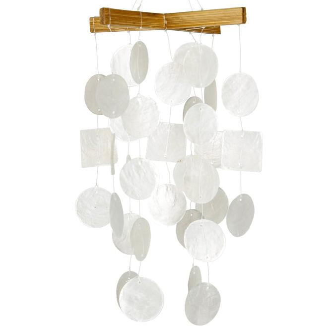 Woodstock Mini Capiz Windchimes - 12"