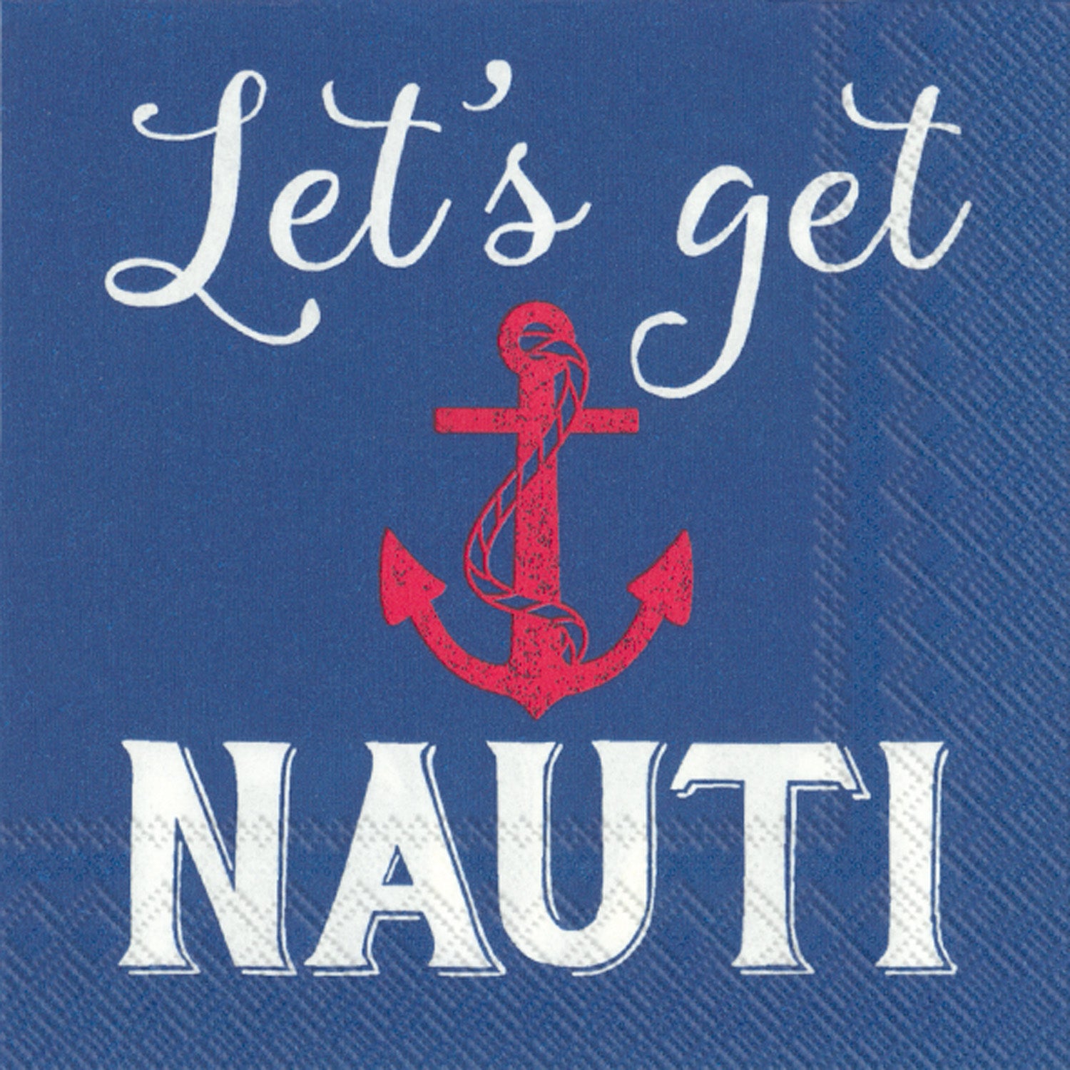 "Let's Get Nauti" Paper Cocktail Napkins - 20 pc.