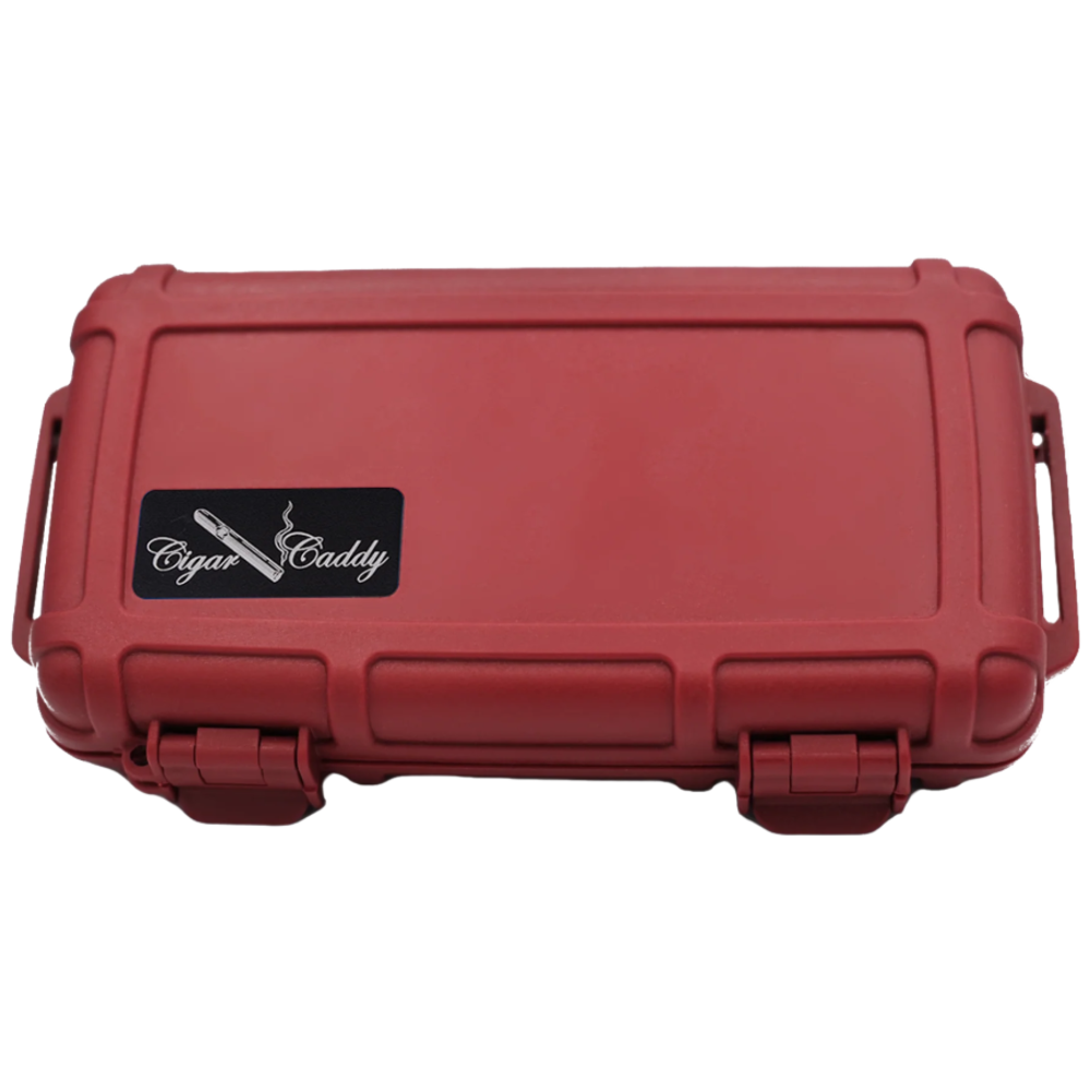 Cigar Caddy Airtight 5-Cigar Travel Humidor Case