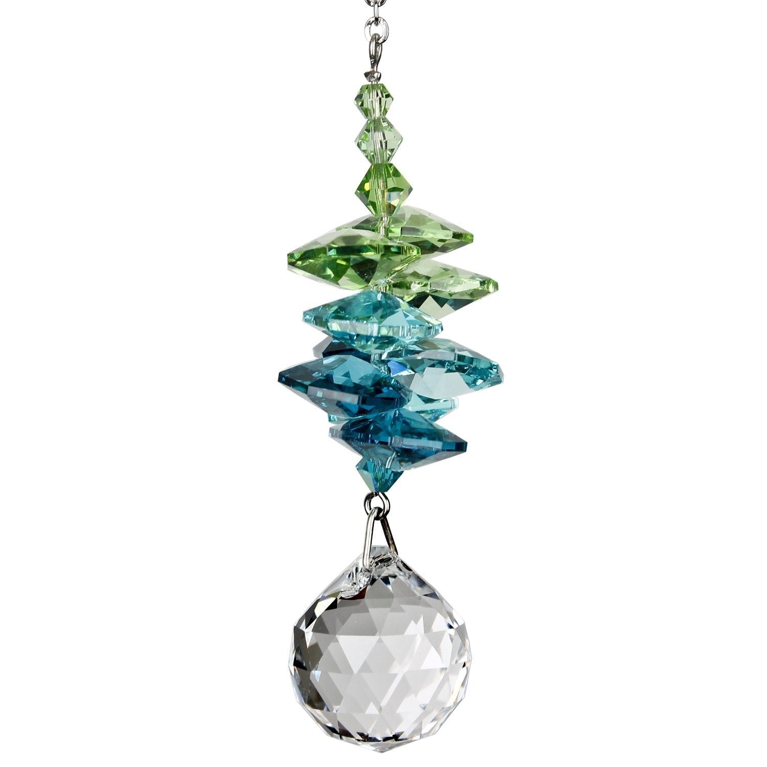Crystal Sunrise Cascade Suncatcher - 4"