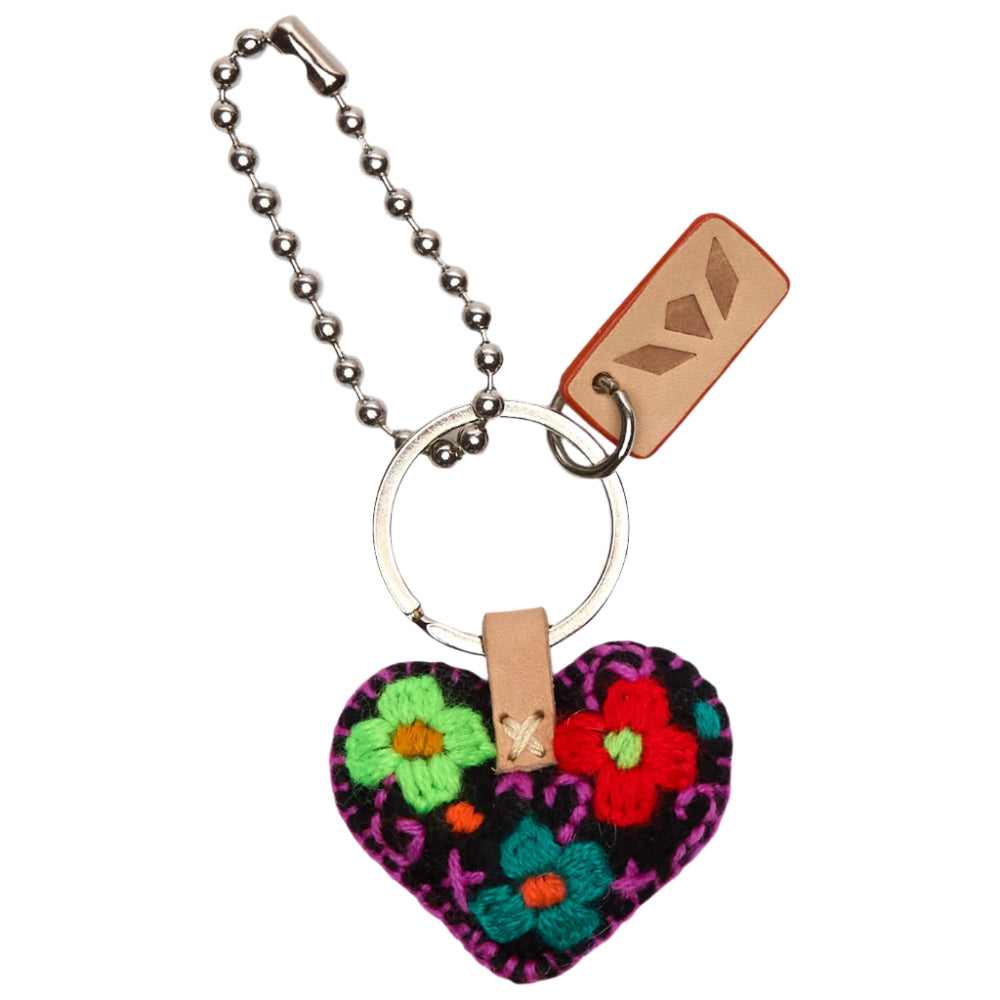 Consuela Corazon Embroidered Bag Charms
