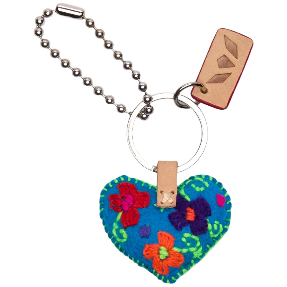 Consuela Corazon Embroidered Bag Charms