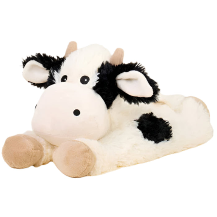 Warmies Plush Black & White Cow (Laying)
