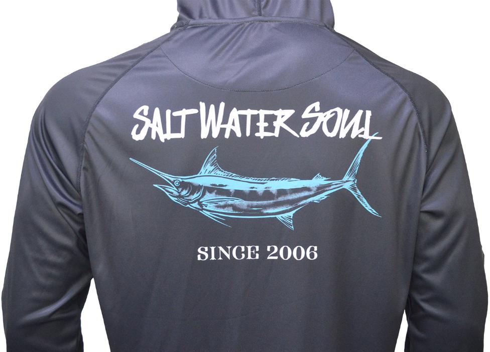 Salt Water Soul Performance Hoodie - Marlin