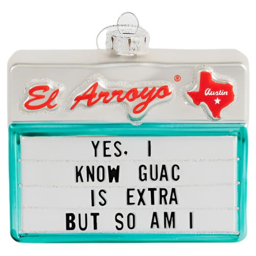 El Arroyo Restaurant Roadside Sign Ornaments