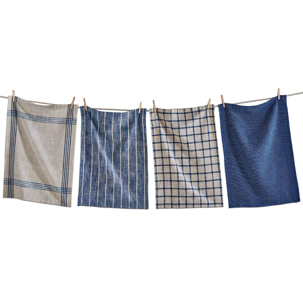 Blue Canyon Woven Cotton Dishtowels - 4 pc.