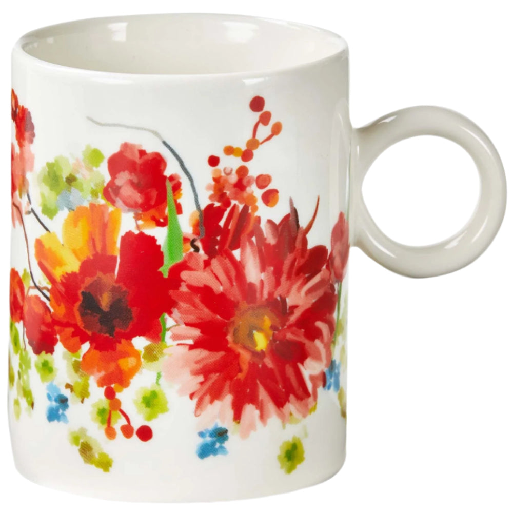 Springtime Floral Bone China Mug - 14 oz.