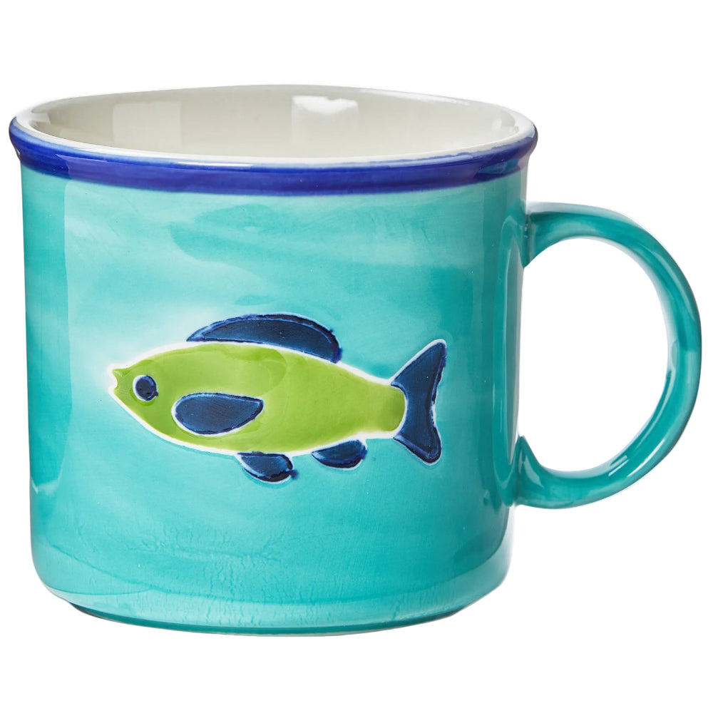 TAG "Make a Splash" Glazed Stoneware Fish Mug - 16 oz.