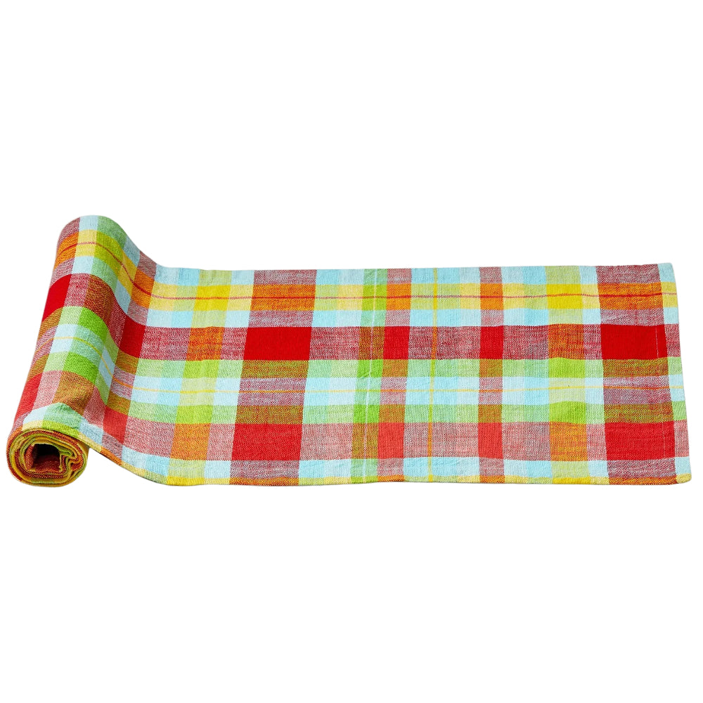 TAG Fresh Pick Plaid Cotton Table Runner - 14.5" x 72"
