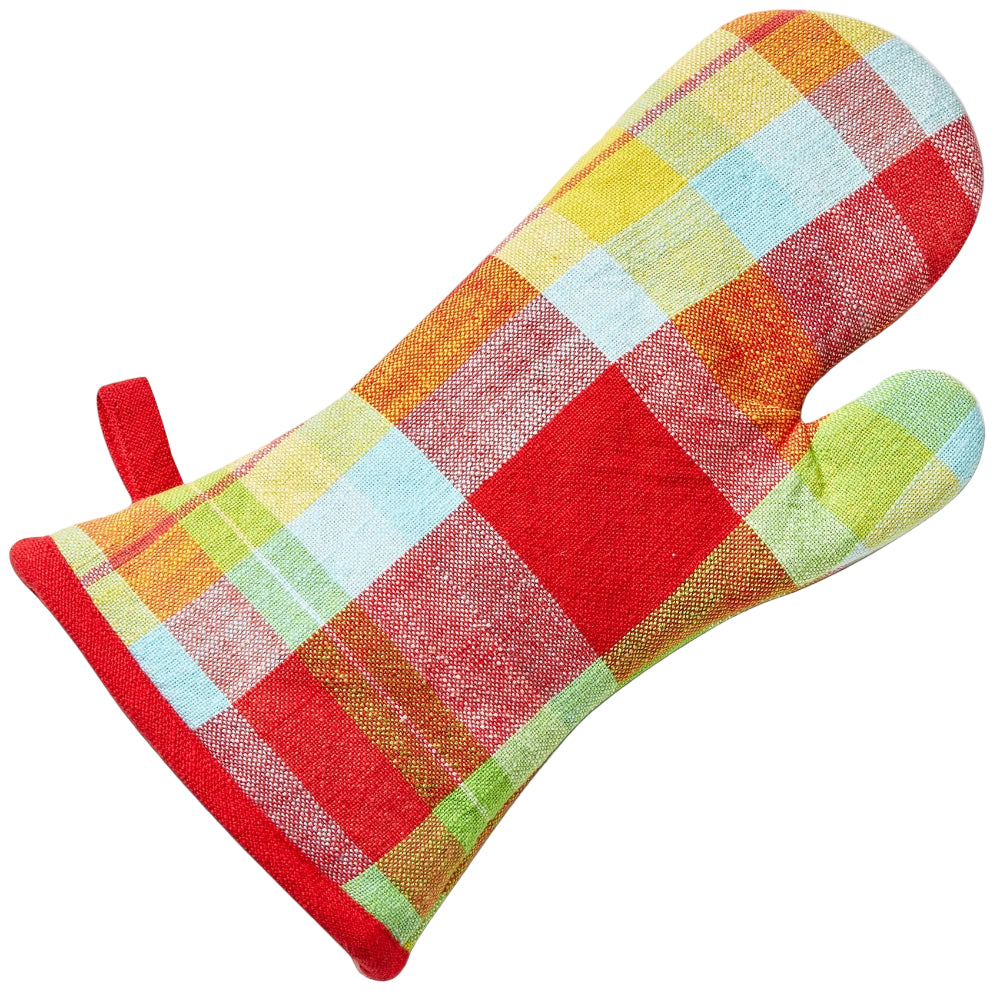 TAG Fresh Pick Plaid Cotton Oven Mitt