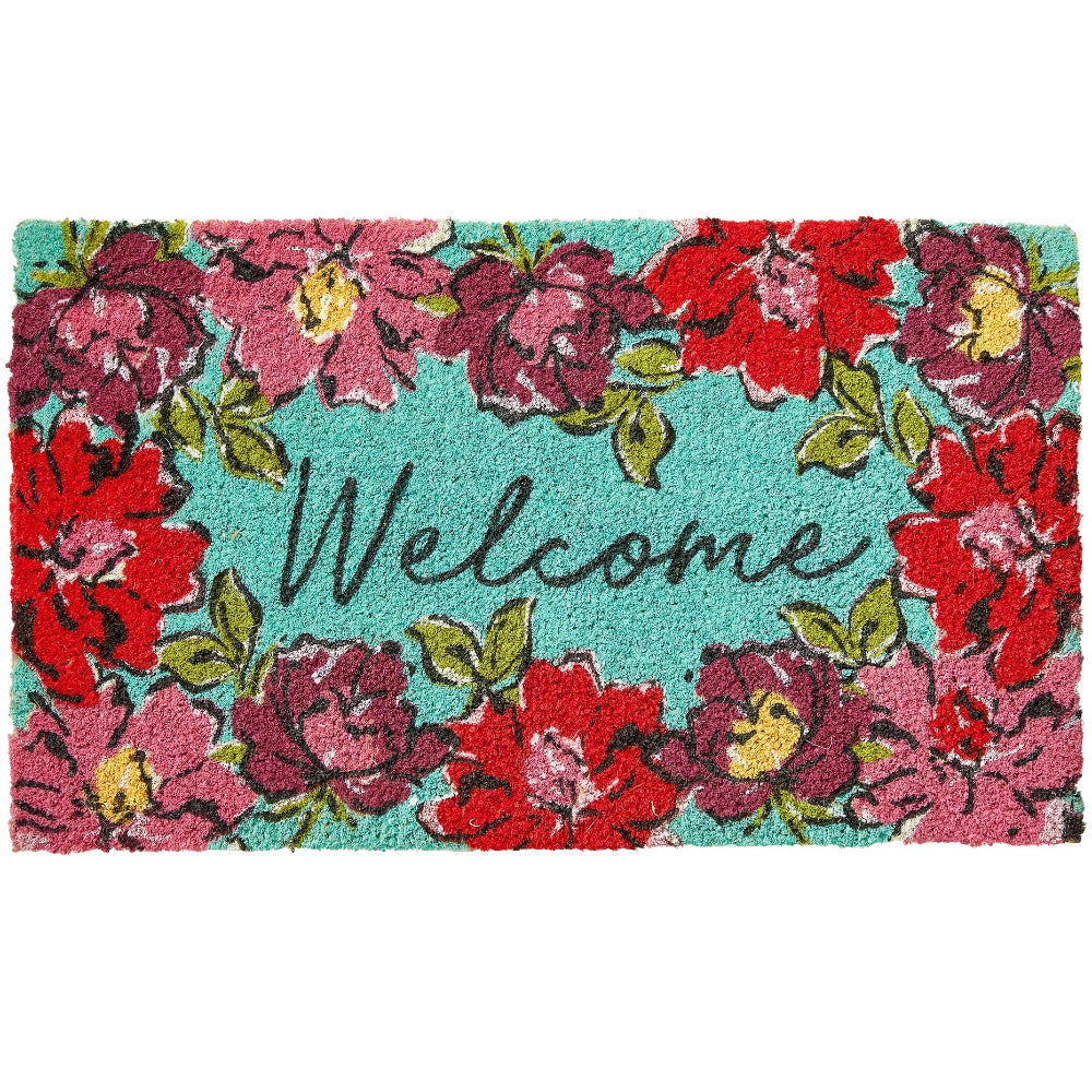 TAG "Welcome" Blooms Coir Mat - 17" x 30"