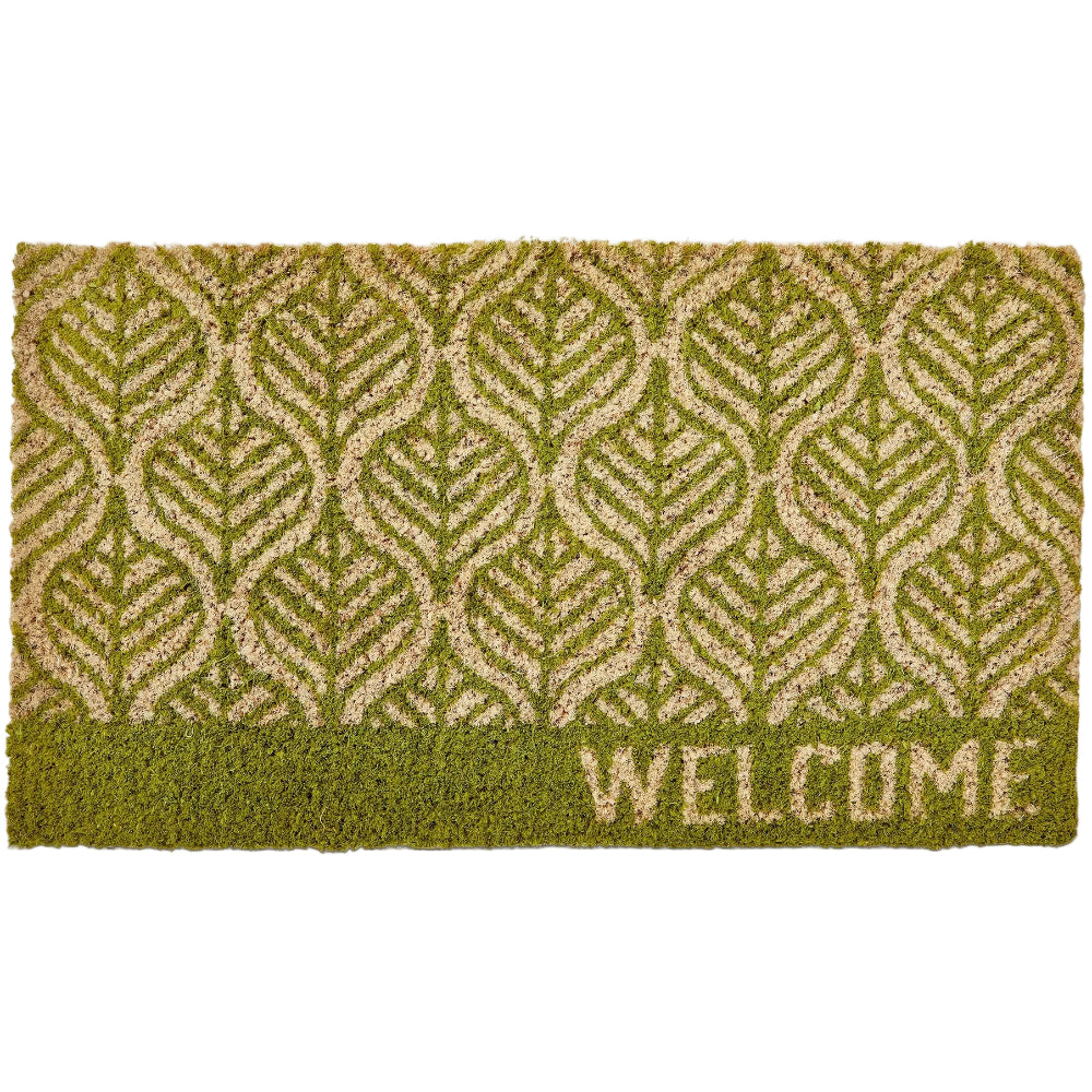 TAG "Welcome" Linden Leaf Coir Mat - 17" x 30"