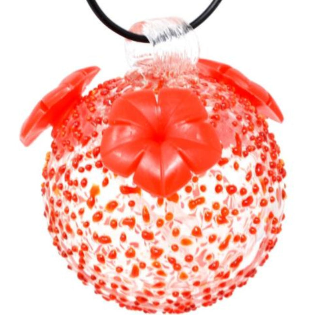 Backyard Essentials Hand-Blown Glass Sphere Hummingbird Feeders - 8 oz.