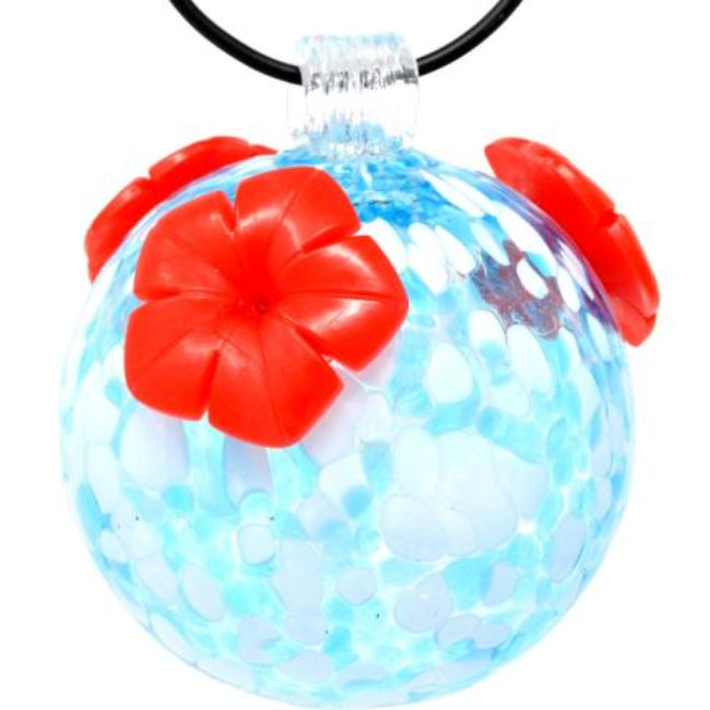 Backyard Essentials Hand-Blown Glass Sphere Hummingbird Feeders - 8 oz.