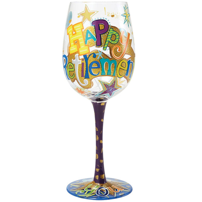 Lolita Hand-Painted Wine Glasses - 15 oz.