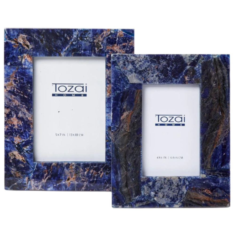 Natural Sodalite Stone Photo Frame