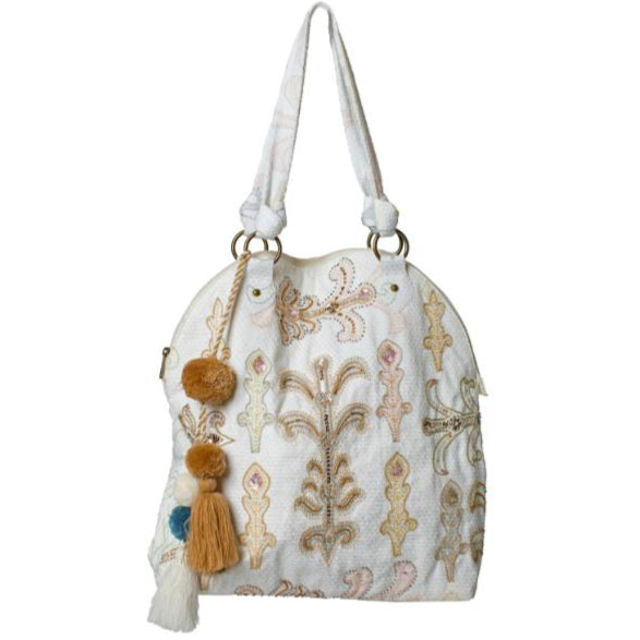 Jane Marie Natural Beauty Cotton Tote - 17" x 18"