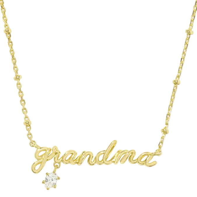 Kendra Scott "Grandma" Gold Pendant Necklace