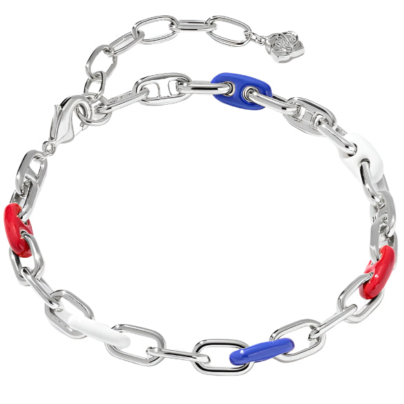 Kendra Scott Bailey Red/White/Blue Chain Bracelet