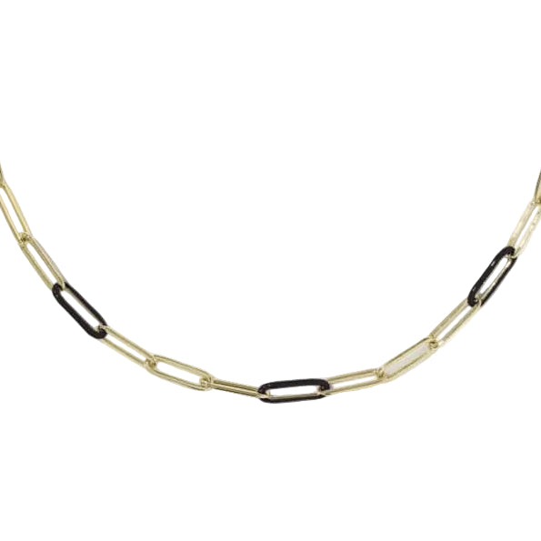 Kendra Scott Courtney Gold Enameled Chainlink Necklace