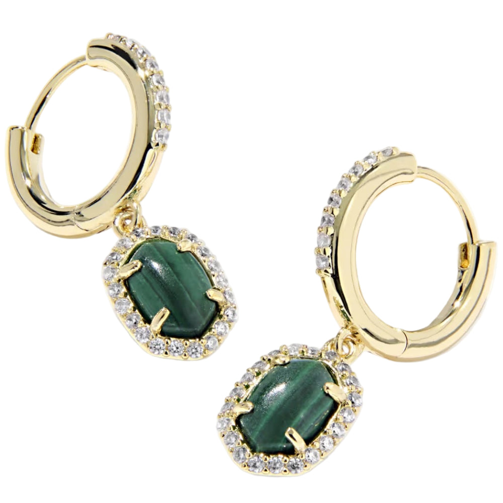 Kendra Scott Daphne Crystal Frame Huggie Earrings