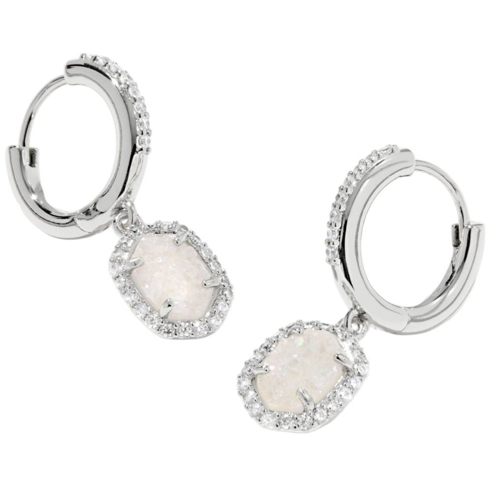 Kendra Scott Daphne Crystal Frame Huggie Earrings