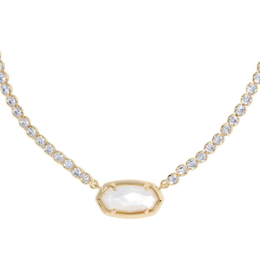 Kendra Scott Elisa Gold Tennis Necklace