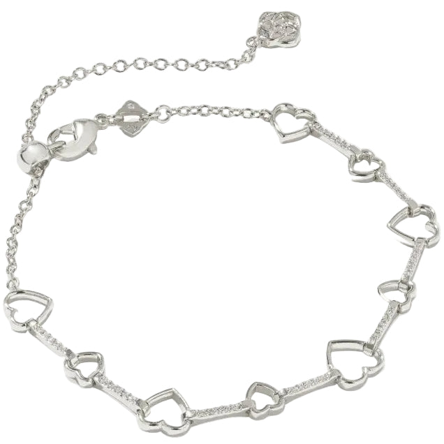 Kendra Scott Haisley Silver Heart Bracelet