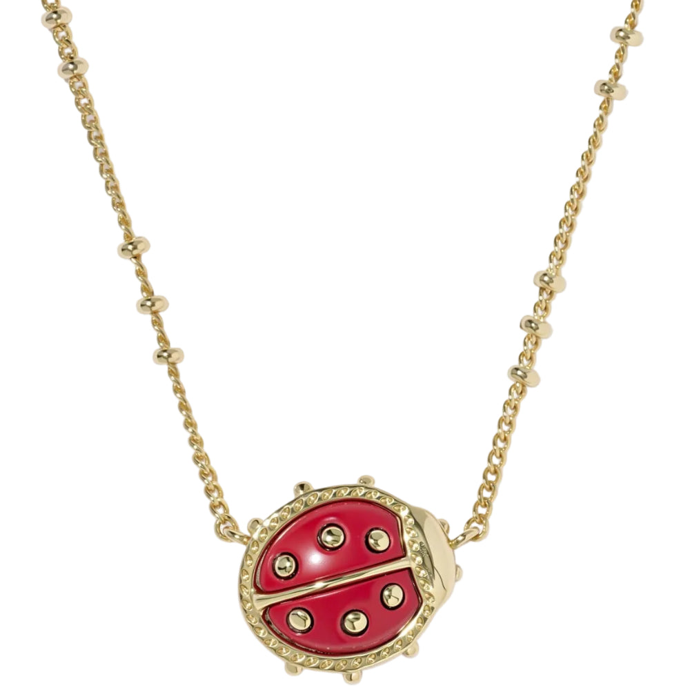アクセサリー LadyBug k18 dainty pendant Kendra Scott Gold Ladybug Pendant Necklace