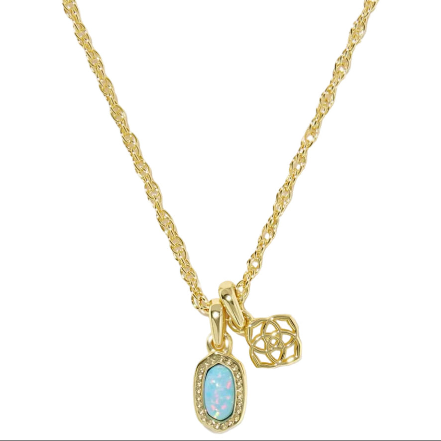 Kendra Scott Mini Elisa Dira Gold Necklace