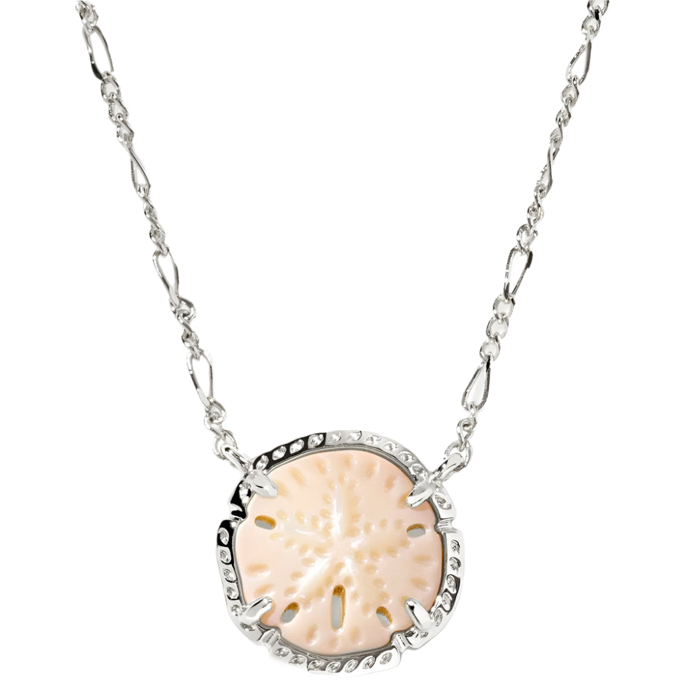 Kendra Scott Silver Sanddollar Pendant Necklace