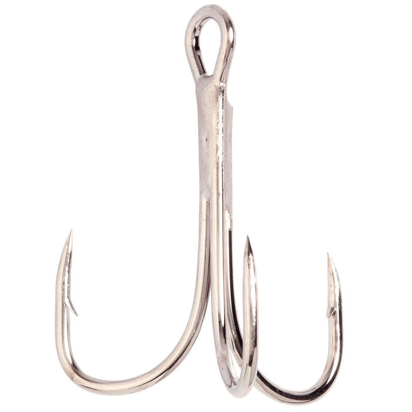 eagle fish hooks Eagle Claw Lazer Sharp Nickel 2x Treble Hooks