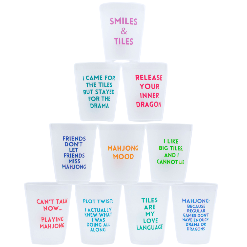 My Fair Mahjong Frosted Plastic Cups - 10 pc.