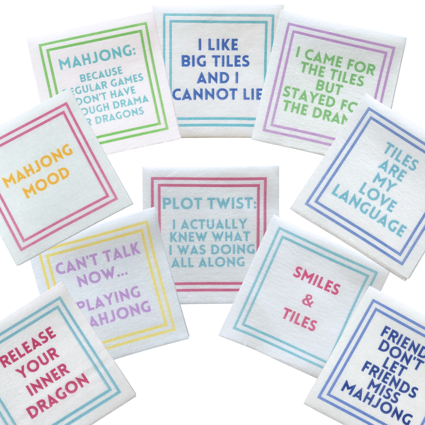 My Fair Mahjong Premium Cocktail Napkins - 25 & 50 pc.