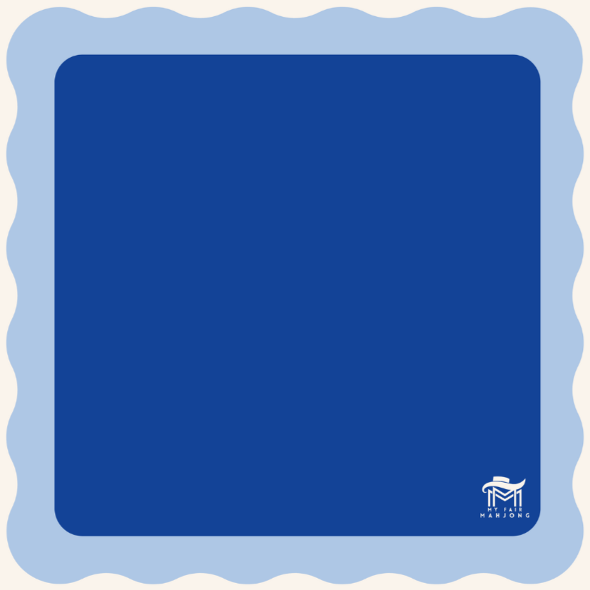 My Fair Mahjong Scalloped Padded Game Mat - 31" x 31"