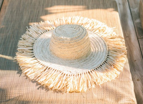 Moroccan Fringe Straw Hat
