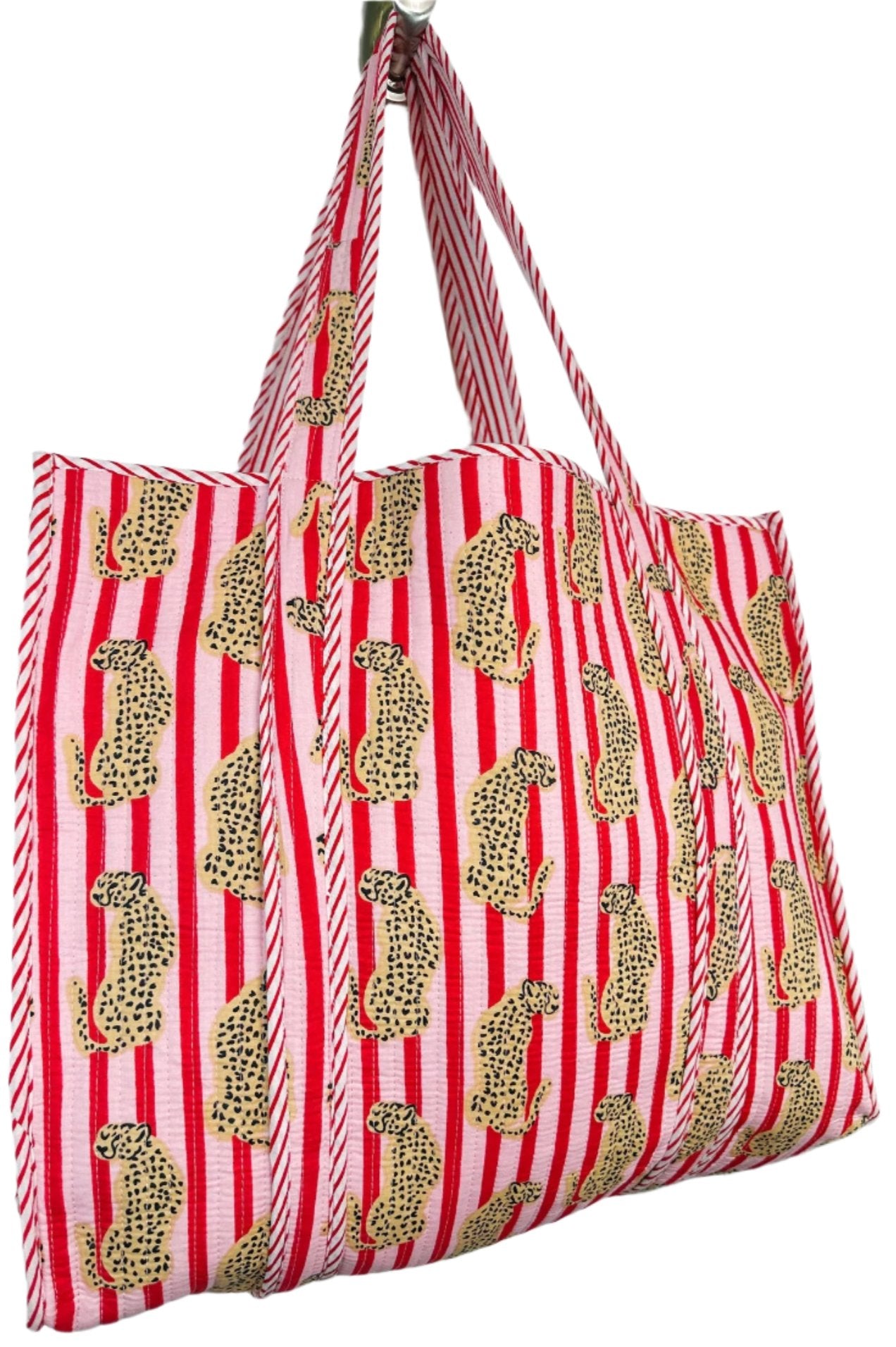 Folklore Couture Quilted Cotton Totes - 17.5" x 17.5"
