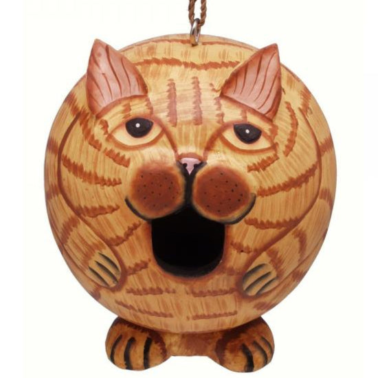 Songbird Handcarved Wooden Gord-O Birdhouses