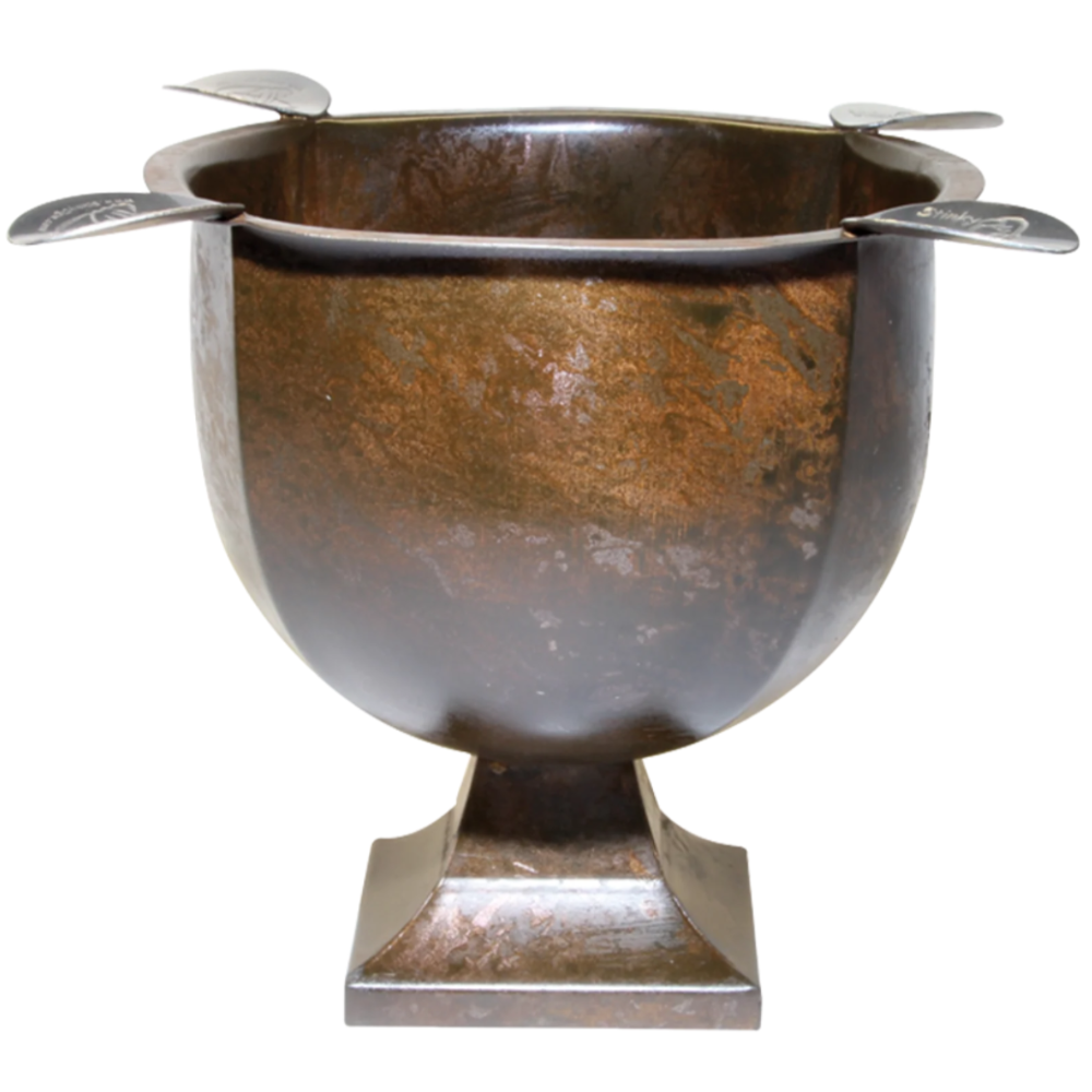 Stinky Pressed Metal 4-Cigar Standing Ashtray
