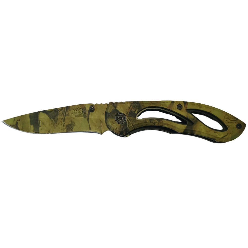 Service Tool Stainless Steel Camo Pocket Knives