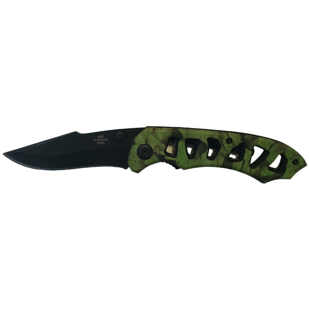 Service Tool Stainless Steel Camo Pocket Knives