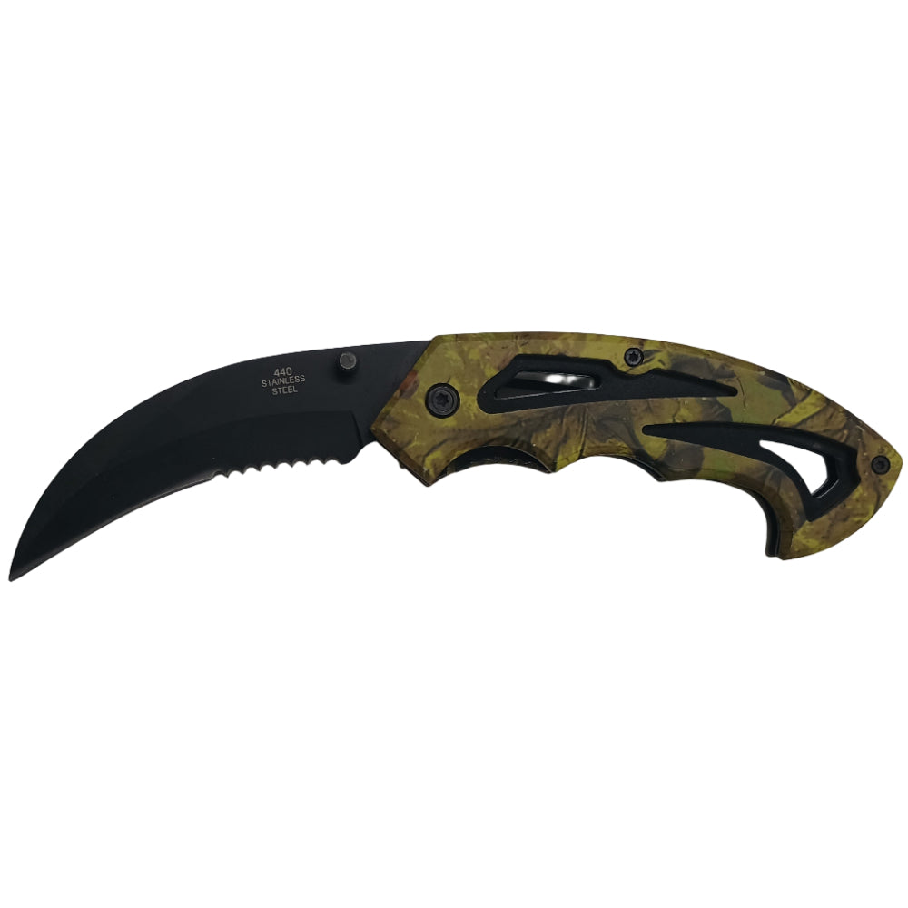 Service Tool Stainless Steel Camo Pocket Knives